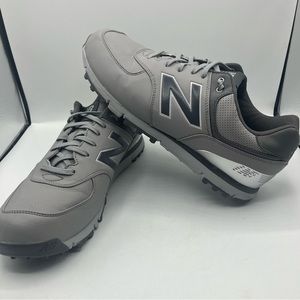 New Balance 574 Classic Spikeless Golf Shoes Gray Waterproof Mens 12 4E